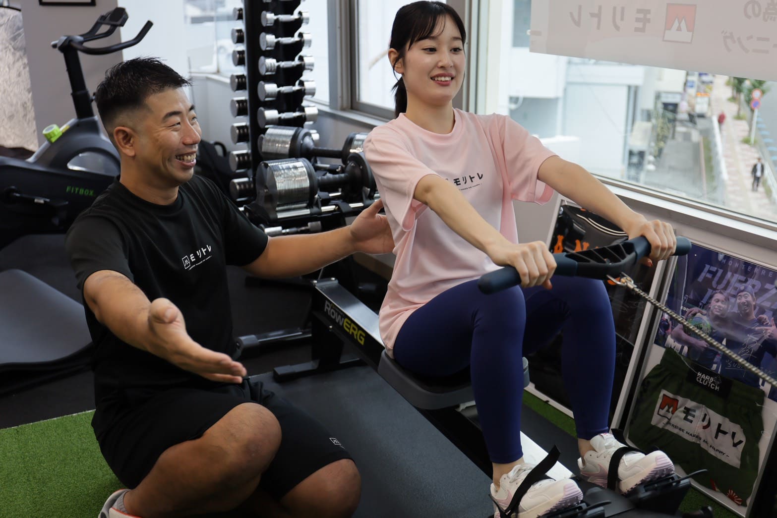 解決策のご提案と軽めの運動の様子